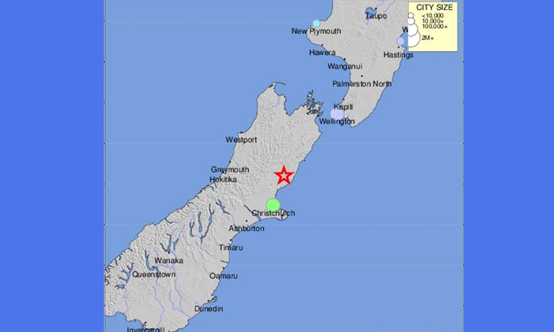 Magnitude 7 4 Earthquake Strikes Near Christchurch New Zealand Jasarat