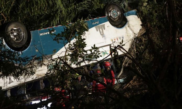 30 dead as coaster plunges into gorge in Rawalakot