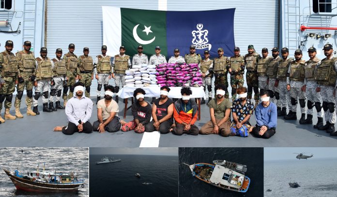 PM Shehbaz lauds Pakistan Navy for successful drug operation in Arabian Sea