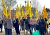 Indian Republic Day; Sikhs protest outside the Indian Embassy in America