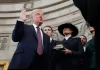 Trump didn't place his hands on Bible while taking oath of office