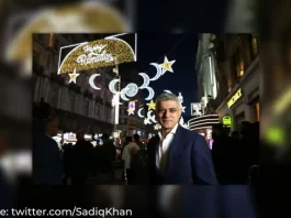 Mayor Sadiq Khan inaugurates Ramazan Lights in central London