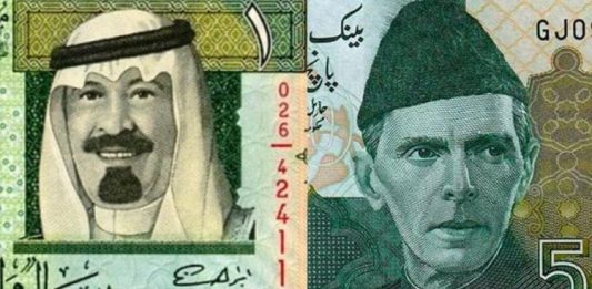 Saudi riyal to PKR today (March 12, 2025)