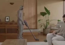 Modern AI robot introduced for household chores