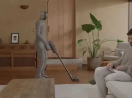 Modern AI robot introduced for household chores