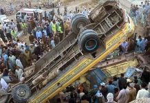 Quetta: Bus fell into ditch, 7 passengers