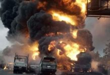 oil tanker fire in Nigeria