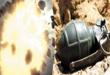 hand grenade explosion in Peshawar